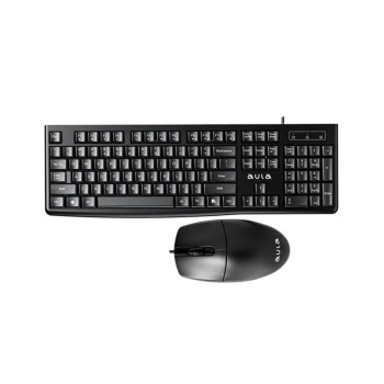 Aula AC105 Black Wired Keyboard & Mouse Combo