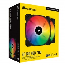 Corsair iCUE SP140 RGB PRO Performance 140mm Dual Fan Kit with Lighting Node CORE CO-9050096-WW