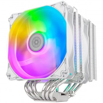 SilverStone Technology Hydrogon D120 ARGB White Dual Tower CPU Cooler for Intel LGA 2066/2011/1700/1200/115x and AMD AM4, SST-HYD120W-ARGB