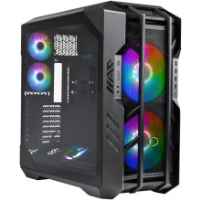 Cooler Master HAF 700 PC Case - Full Tower, E-ATX Compatible, 5 x Pre-installed Fans, Rotating Radiator Bracket, High Airflow Cooling, TG Sidewall, Tool-Free Design, Includes ARGB Controller