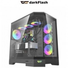 Drak Flash DY470 Mid Tower PC Case with 4 ARGB Fans