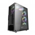 DarkFlash DK151 RGB Mid-Tower ATX Case – Black – 3 RGB Fans Included