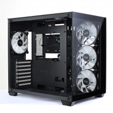 EASE EC124B Tempered Glass Gaming Case-Black