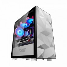 DarkFlash Aigo DLM21 MESH mATX Tower Gaming Case – White