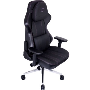 Cooler Master Caliber X2 Gaming Chair for Computer Game, Office, Comfy Ergonomic 360° Swivel Reclining High Back Chairs with Armrest Backrest Headrest Lumbar Support PU Leather-Black