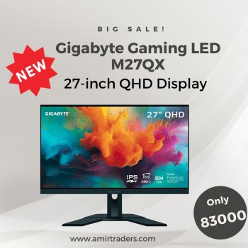 Gigabyte Gaming LED M27QX - 27-inch QHD, 240Hz, IPS Monitor | AmirTraders