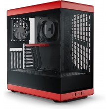 Hyte Y40 Mid Tower ATX Gaming Case - Black Cherry