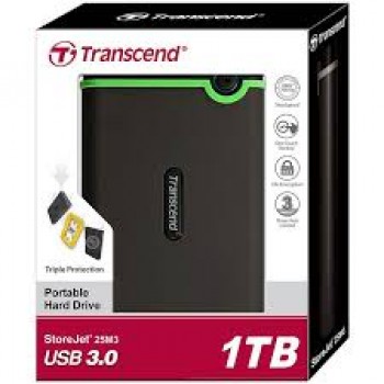 Transcend StoreJet® 25M3 1TB USB 3.0 Portable Hard Drive