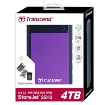 Transcend 4TB External Hard Drive Portable
