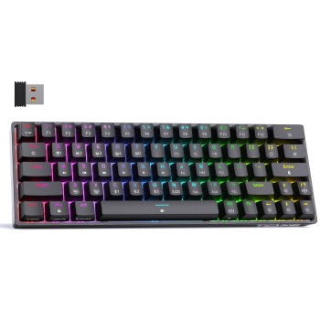 Kemove TMKB T63 RGB Wireless Gaming Keyboard - Black (Red Switches