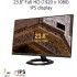 ASUS TUF Gaming 23.8” 1080P Monitor (VG249Q1R) - Full HD, IPS, (Supports 144Hz), 1ms, Extreme Low Motion Blur, Speaker, FreeSync Premium, Shadow Boost, VESA Mountable, DisplayPort, HDMI