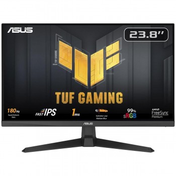ASUS TUF Gaming VG249Q3A 24 Inch 1080P Full HD, 180Hz, 1ms, Fast IPS, Extreme Low Motion Blur, FreeSync Premium, Speakers, DisplayPort, HDMI, Variable Overdrive, 99% sRGB Gaming Monitor
