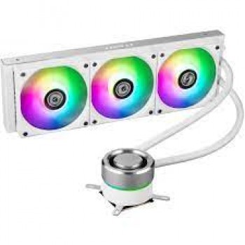 Lian Li Galahad AIO360 RGB White -Triple 120mm Addressable RGB Fans AIO CPU Liquid Cooler - GA360A