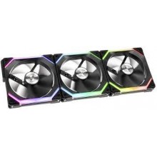 Lian Li UNI Fan SL120 ARGB Black, 3 Fans Pack with Controller, UF-SL120-3B