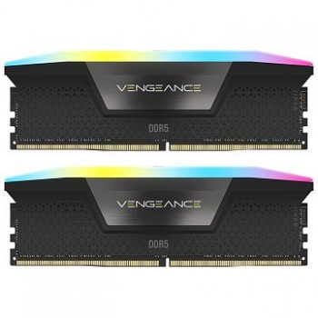 Corsair Vengeance RGB 32GB (2x16GB) 6200MHz C36 DDR5 DRAM Memory Kit - Black