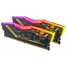 TEAMGROUP T-Force Delta TUF Gaming Alliance RGB DDR4 16GB (2x8GB) 3200MHz (PC4-25600) CL16 Desktop Gaming Memory Ram TF9D416G3200HC16CDC01 - TUF