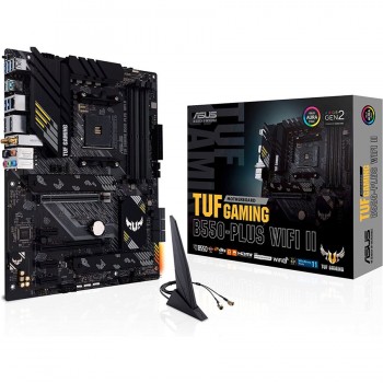 Asus TUF GAMING B550-PLUS WIFI II AMD Ryzen AM4 ATX Gaming Motherboard