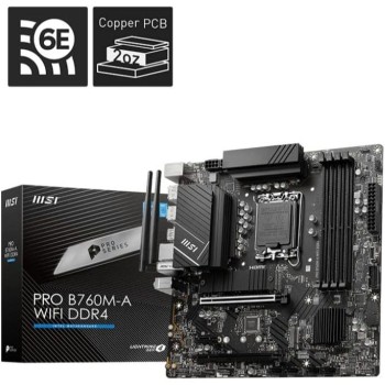 MSI PRO B760M-A WIFI DDR4 Micro-ATX LGA 1700 Motherboard