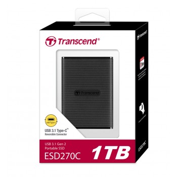 Transcend ESD270C 1TB USB 3.1 Gen 2 Portable SSD TS1TESD270C Type-C