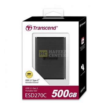 Transcend ESD270C 500GB USB 3.1 Gen 2 Portable SSD TS500GESD270C Type-C