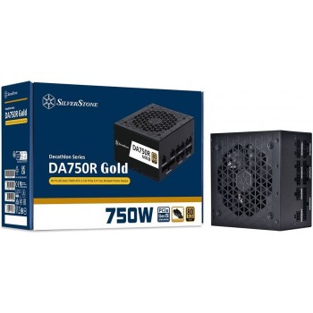 SilverStone DA750R Gold 750W PCIe 5.0 Fully Modular Power Supply - Black