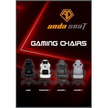 AndaSeat Phantom 3 Series Premium Office Gaming Chair(Black, Black & Gold, White, Grey)