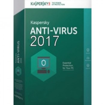 Kaspersky Anti-Virus 2017 Retail Pack 2PCS With DVD