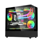 ACER V920B Black Micro-ATX Mid-Tower PC Case with Tempered Glass