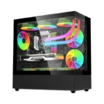 ACER V920B Black Micro-ATX Mid-Tower PC Case with Tempered Glass