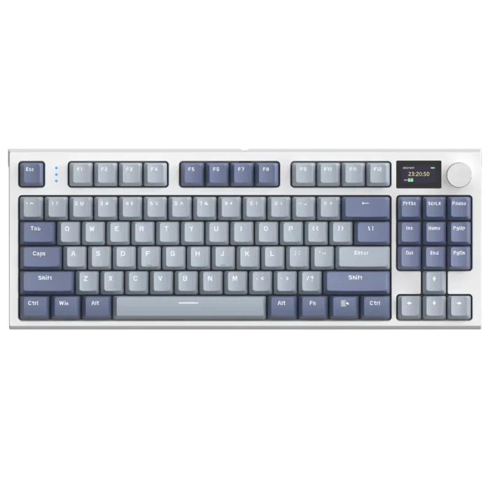 Attack Shark M87 Black Green TKL Mechanical Keyboard with RGB, Wired USB-C, and Hot-Swappable Switches
