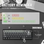 Attack Shark X66 60% Mechanical Keyboard - Moonlight Night - Image 6