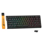ATTACK SHARK X68PRO HE Wireless Rapid Trigger Gaming Keyboard (Contour Black)