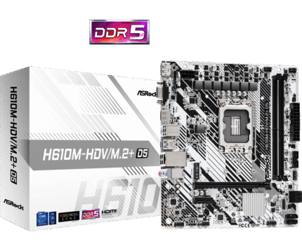 AsRock H610M-HDV/M.2 + DDR5 Motherboard with DDR5 RAM support