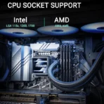 Asus Prime LC 360 ARGB All-in-One CPU Liquid Cooler with Infinity Mirror and ARGB Fans - Image 5