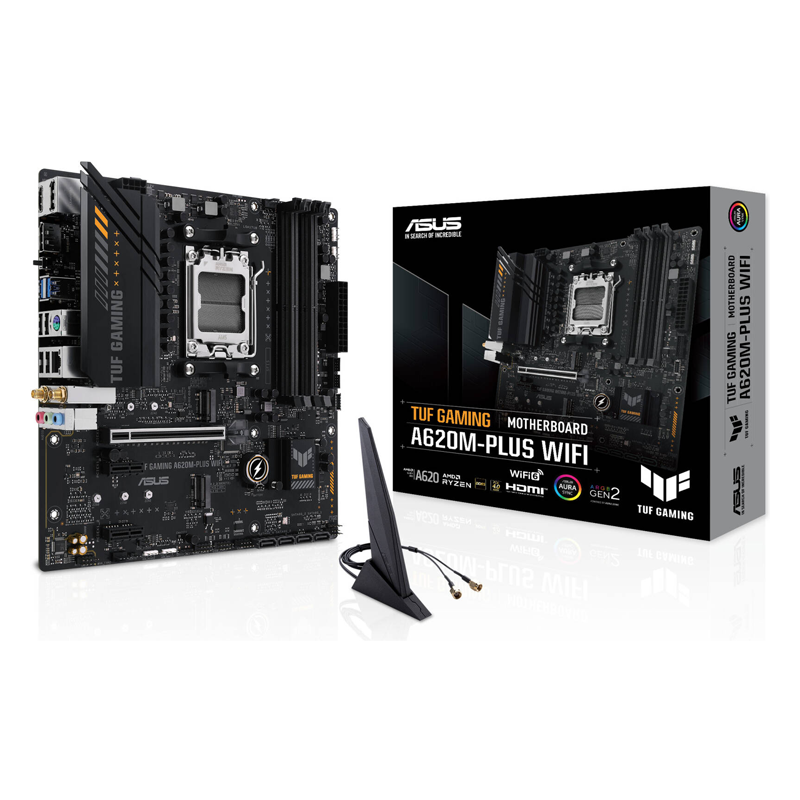Asus TUF Gaming A620M-Plus DDR5 AMD AM5 microATX Motherboard-1 Asus TUF Gaming A620M-Plus DDR5 AMD AM5 microATX Motherboard