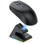 ATTACK SHARK X6 Three Modes Gaming Mouse With Charging Dock Black