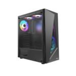 Boost Jaguar With 3 ARGB Fans Gaming Case - Black