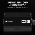 CORSAIR CX650 650W 80 PLUS Bronze ATX Power Supply - Image 3