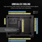 CORSAIR 2500D AIRFLOW Mid-Tower Dual Chamber PC Case – Black - Image 5