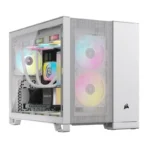 CORSAIR 2500D AIRFLOW Mid-Tower Dual Chamber PC Case – White