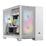CORSAIR 2500D AIRFLOW Mid-Tower Dual Chamber PC Case – White