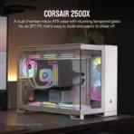 CORSAIR 2500X Mid-Tower Dual Chamber PC Case – White - Image 2