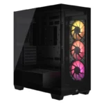 CORSAIR 3500X ARGB Mid-Tower PC Case – Black