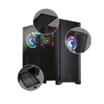 CORSAIR 4000D Airflow Tempered Glass Mid-Tower ATX Case – Black - Image 3
