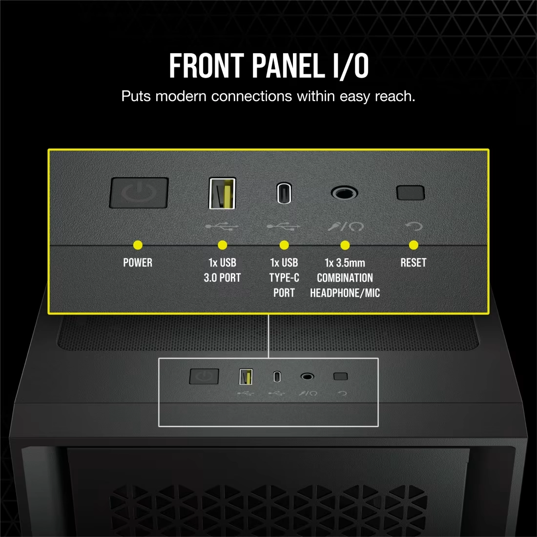 Corsair 4000D AIRFLOW Tempered Glass Mid-Tower ATX Case — Black