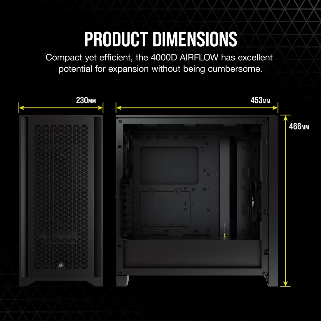 Corsair 4000D AIRFLOW Tempered Glass Mid-Tower ATX Case — Black