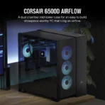 CORSAIR 6500X Mid-Tower Dual Chamber PC Case – Black - Image 2