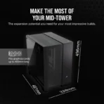 CORSAIR 6500X Mid-Tower Dual Chamber PC Case – Black - Image 6