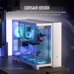 CORSAIR 6500X Mid-Tower Dual Chamber PC Case – White - Image 2