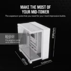 CORSAIR 6500X Mid-Tower Dual Chamber PC Case – White - Image 5